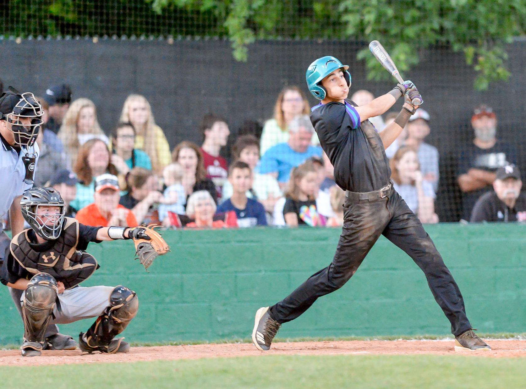 Friday night baseball action